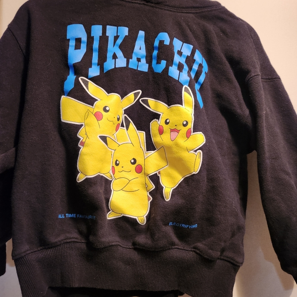 Pikachu Black Kids Hoodie